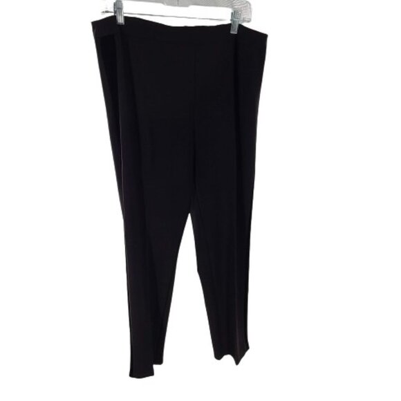 Soft Surrounding Women's Elastic Waist Legging Pant High Rise Solid Black Size L - Picture 4 of 10